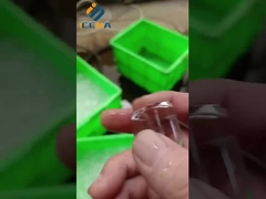 Grandi macchine per il ghiaccio a tubo in fase di messa in servizio in fabbrica