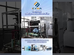 Sito di messa in servizio di macchine per ghiaccio a pellet industriali