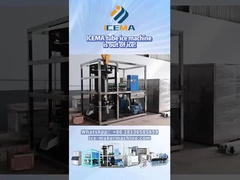 Macchina per il ghiaccio a tubo nel mezzo della distribuzione di ghiaccio