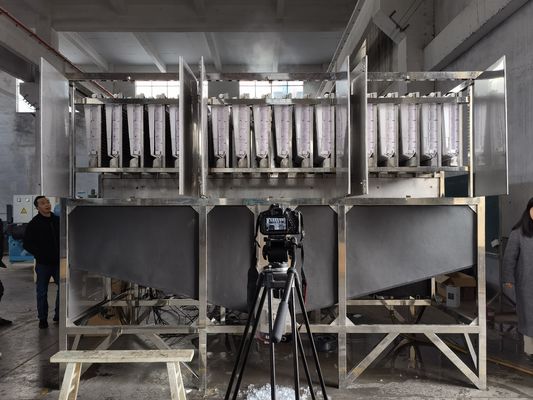 Cubetto di ghiaccio automatico che rende a macchina 8T/24h industriale per la fabbrica di ghiaccio di industria della bevanda della caffetteria