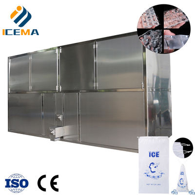 Buon prezzo Macchina per cubetti di ghiaccio industriale 5T/24H Acciaio inossidabile 304 in linea