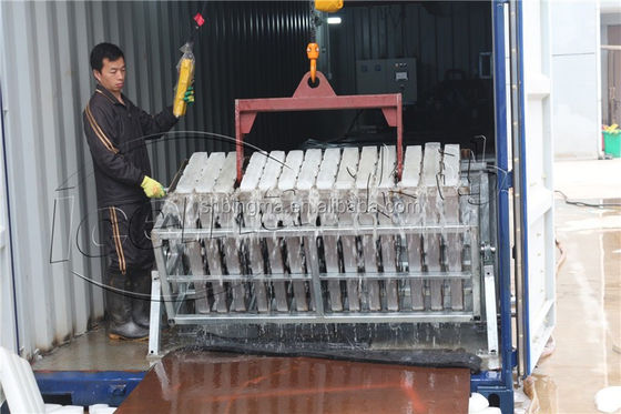 Macchina automatica 220V 380V 410V 415V 440V 460V del ghiaccio del contenitore per i frutti di mare freschi che vendono pesca del ghiaccio