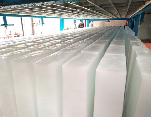 Acqua dolce di raffreddamento diretta della macchina del ghiaccio del blocchetto di R22 R404A industriale 10 tonnellate