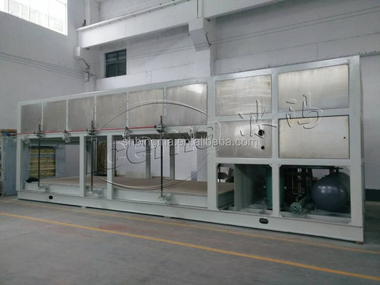 Macchina per il ghiaccio a blocchi a raffreddamento diretto industriale 15T 118KW