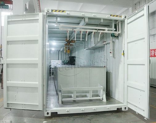 Macchina automatica 220V 380V 410V 415V 440V 460V del ghiaccio del contenitore per i frutti di mare freschi che vendono pesca del ghiaccio