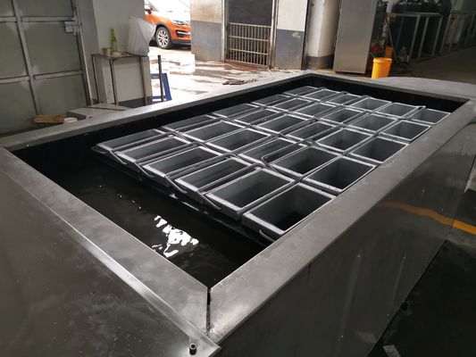 Acqua salata industriale della macchina per il ghiaccio del blocchetto di refrigerazione della salamoia 2T/24H per la fabbrica di ghiaccio/cella frigorifera/raffreddamento/fresco