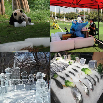 Acqua salata industriale della macchina per il ghiaccio del blocchetto di refrigerazione della salamoia 2T/24H per la fabbrica di ghiaccio/cella frigorifera/raffreddamento/fresco