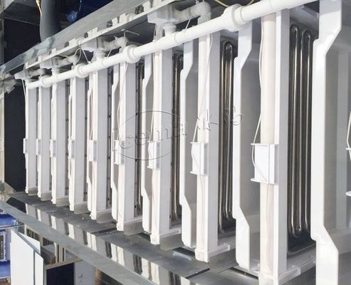 Cubetto di ghiaccio automatico che rende a macchina 8T/24h industriale per la fabbrica di ghiaccio di industria della bevanda della caffetteria