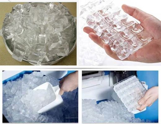 Cubetto di ghiaccio automatico che rende a macchina 8T/24h industriale per la fabbrica di ghiaccio di industria della bevanda della caffetteria