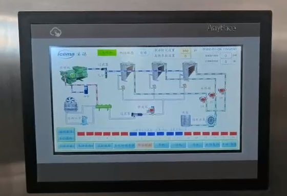 cubetto di ghiaccio automatico della macchina per la produzione di ghiaccio industriale 3T/24h grande per la caffetteria/bevanda/industria/fabbrica del ghiaccio