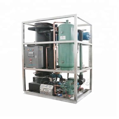 Macchine per il ghiaccio in tubi industriali 3T/giorno CE Commercial Tube Ice Maker System per la conservazione fresca