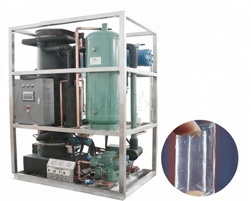 Macchine per il ghiaccio in tubi industriali 3T/giorno CE Commercial Tube Ice Maker System per la conservazione fresca