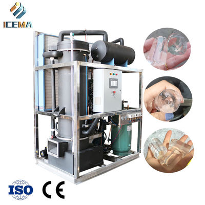 Macchina per il ghiaccio a tubo commerciale da 8 tonnellate/24 ore automatica 380V