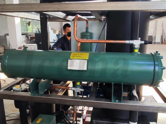 Macchina per la produzione di ghiaccio a tubo commerciale da 15 tonnellate / 24 ore in acciaio inossidabile