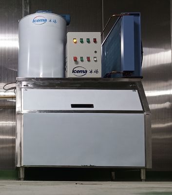 Macchina per il ghiaccio a scaglie d'acqua dolce da 300 kg 0.3T per ristorante