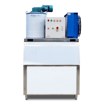 Macchina per il ghiaccio a scaglie d'acqua dolce 2T 380V/220V con accumulo di ghiaccio
