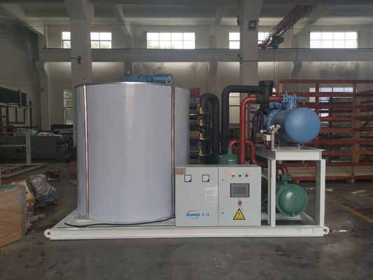 Macchina industriale per la produzione di ghiaccio in scaglie di acqua dolce 5 tonnellate di raffreddamento diretto
