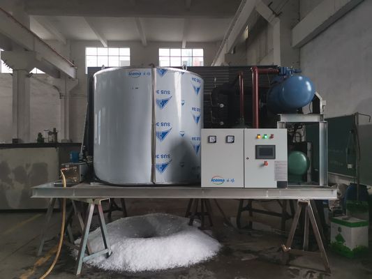 Raffreddamento diretto della macchina per il ghiaccio in scaglie d'acqua dolce da 20 tonnellate