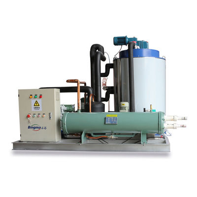 Macchina automatica per il ghiaccio in scaglie di acqua dolce 50 tonnellate di raffreddamento diretto