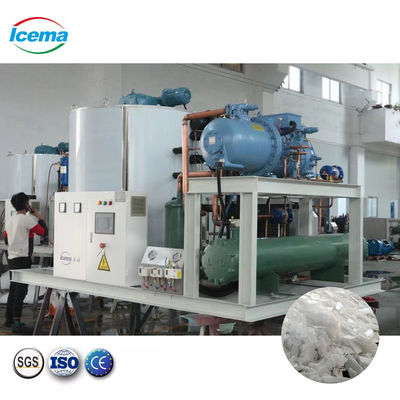 Buon prezzo macchina industriale dei fiocchi del ghiaccio della neve della macchina del ghiaccio del fiocco 300KG-40T per la pesca dei frutti di mare freschi in linea
