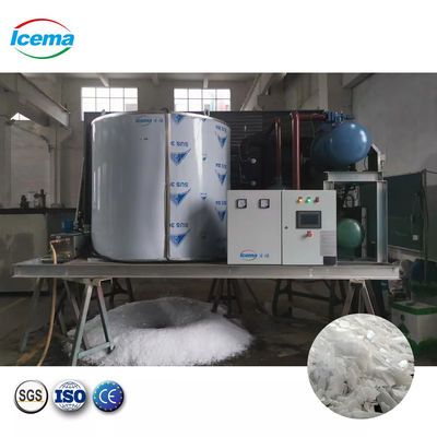 Macchina per il ghiaccio a scaglie d'acqua dolce industriale da 20 tonnellate 220V