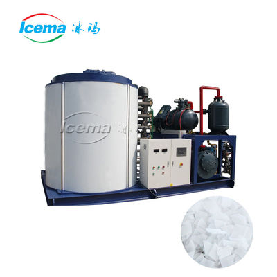Macchina per il ghiaccio in scaglie di acqua di mare commerciale da 5 tonnellate 20,5 kW