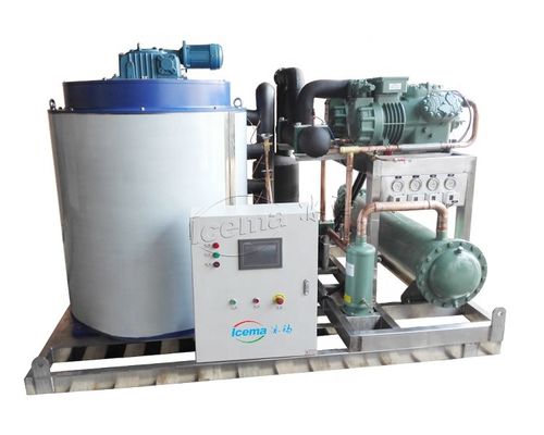Macchina per il ghiaccio in scaglie di acqua di mare commerciale da 5 tonnellate 20,5 kW