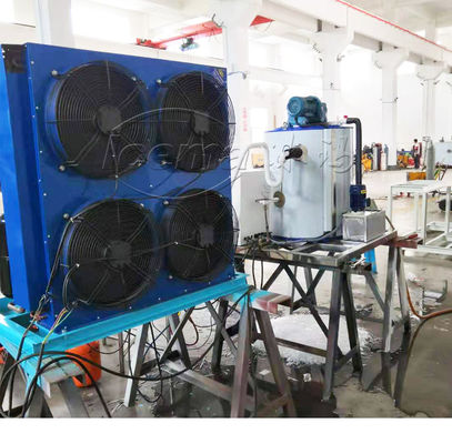 Macchina per il ghiaccio a scaglie di acqua di mare commerciale da 1 tonnellata 400 kg 380 V