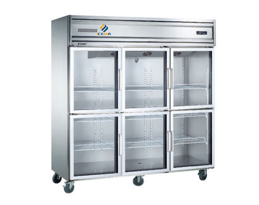 1350L apparecchiatura di refrigerazione commerciale doppia porta congelatore verticale