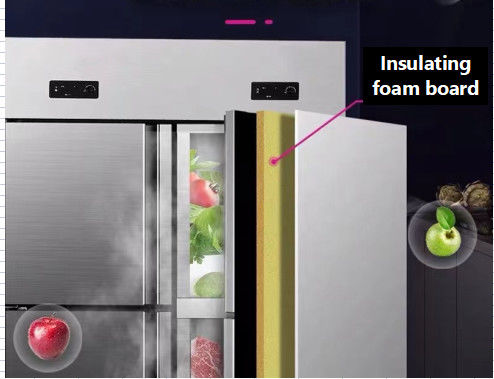 Congelatore frigorifero da cucina da 780 litri con quattro porte
