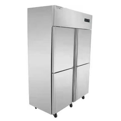 Frigorifero verticale in acciaio inox 360L 4 porte cucina commerciale
