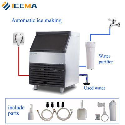 Accessibile 100 kg/giorno Compatto Commerciale Ice Maker Per Hotel