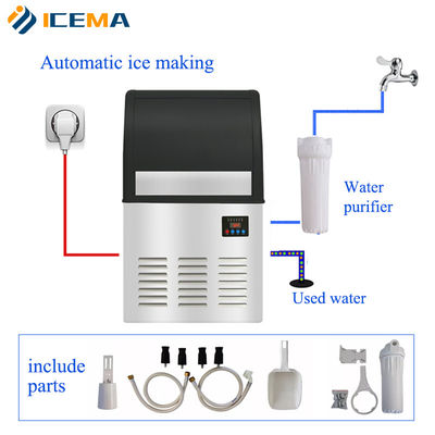 macchina commerciale del cubetto di ghiaccio 60kg/24H automatica per la casa/ristorante/negozio/bere/barra