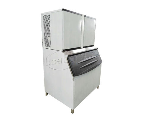 Macchina commerciale ad alta produttività per cubetti di ghiaccio con una capacità di 480 kg