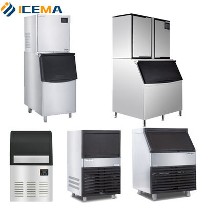 Macchina automatica di 500 kg per la fabbricazione di ghiaccio a cubo per il refrigerante commerciale R404A