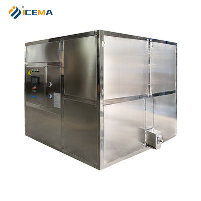 Macchina industriale per la fabbricazione di cubi di ghiaccio da 5 tonnellate a 10 tonnellate con numero di ghiaccio 19X21X6 di ICEMA