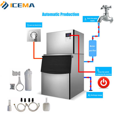 Bar Commerciale 900kg/24 ore pellet Ice Machine Ice Cube Può essere personalizzato