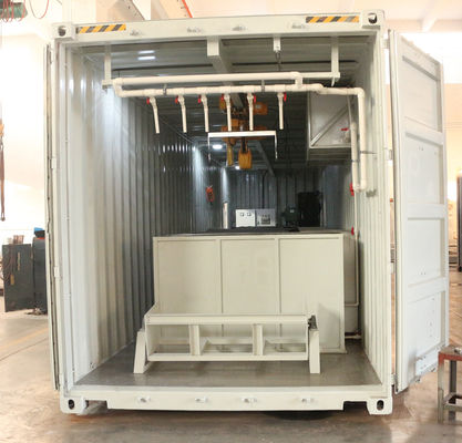2000 KG TECUMSEH Compressore 15 tonnellate Container Block Ice Machine con impianto mobile