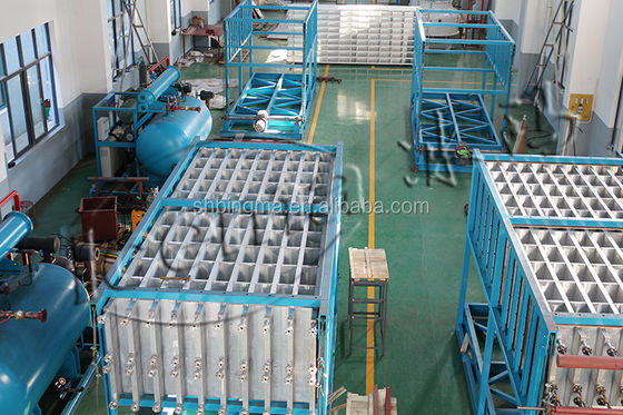 Macchine per la fabbricazione di blocchi di ghiaccio industriali ad alta capacità di raffreddamento 5T 10T 15T tonnellate 20T 25T 30T