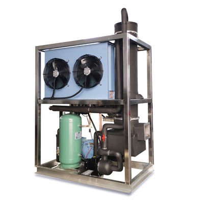 Buon prezzo Certificato CE 1TON 2TON 5TON 10TON Frigorifero per tubi per fabbricazione di macchine per il ghiaccio personalizzate in linea