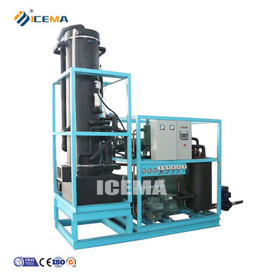 Bitzer Compressor 15 Tonnes Ice Tube Machine per la produzione di ghiaccio in ambiente industriale