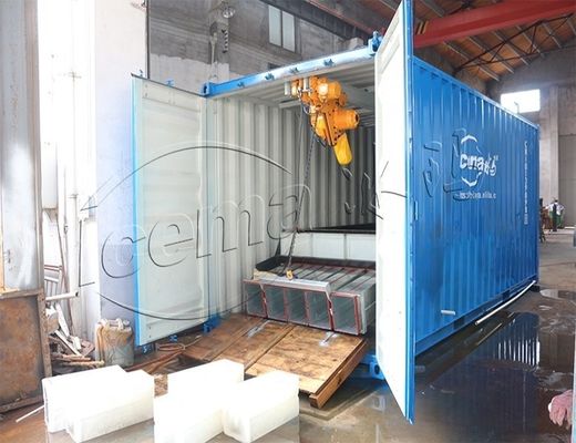 RefComp Compressore 31.25KW 8T Container Block Ice Machine rimovibile per porto e banchina