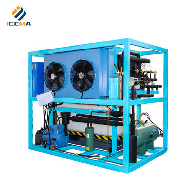 Produzione industriale di ghiaccio 400 kg macchina per la produzione di ghiaccio in acciaio inossidabile con raffreddamento diretto