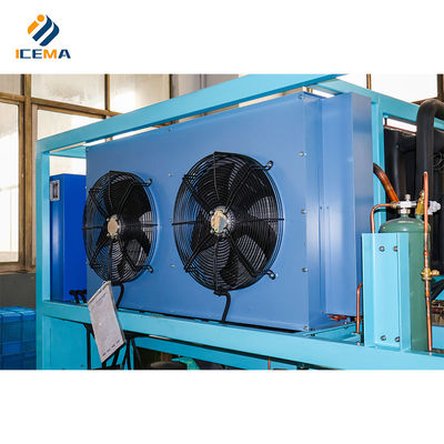 Produzione industriale di ghiaccio 400 kg macchina per la produzione di ghiaccio in acciaio inossidabile con raffreddamento diretto