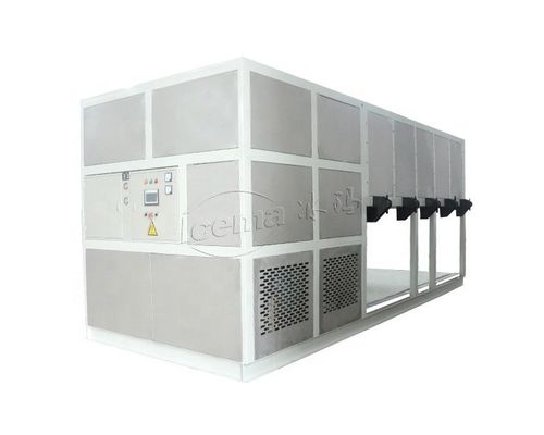 Buon prezzo 10T/24H Macchina per la produzione di ghiaccio industriale con raffreddamento diretto e refrigerante R404A/R22 in linea
