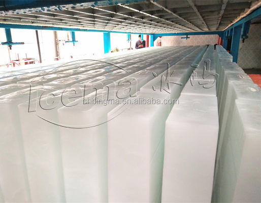 10T/24H Macchina per la produzione di ghiaccio industriale con raffreddamento diretto e refrigerante R404A/R22