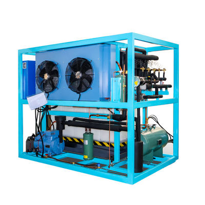 Buon prezzo Macchine per la produzione di ghiaccio industriale da 1 tonnellata, con capacità di raffreddamento diretto e di altri depositi di ghiaccio in linea
