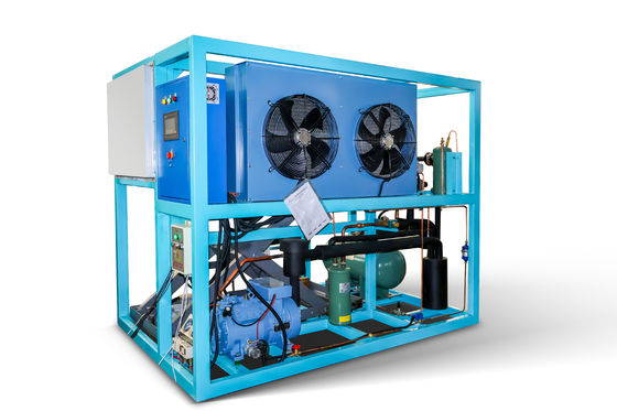 Macchine per la produzione di ghiaccio industriale da 1 tonnellata, con capacità di raffreddamento diretto e di altri depositi di ghiaccio