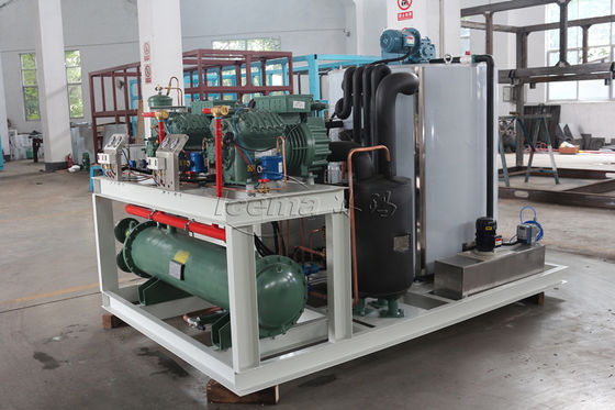 Prodotto 5T/24H Macchina industriale per la fabbricazione di fiocchi di ghiaccio per negozi di alimenti e pesca dell'ICEMA