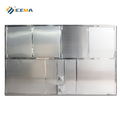 Capacità di stoccaggio di ghiaccio 350 kg 5T/24H Industrial Ice Cube Maker Machine per la produzione